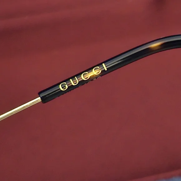 Gucci Aviator Gold Metal Sunglasses